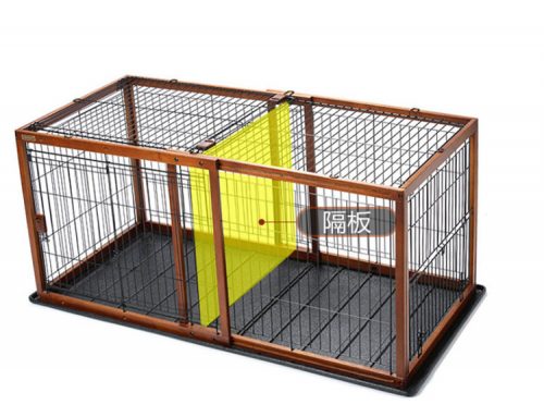 Double Wood Dog Crate for 2 Dogs